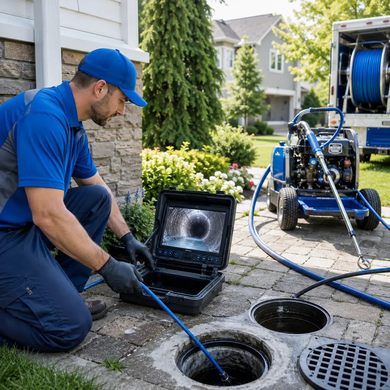 Outdoor drain cleaning professionals serving Hainesport, NJ