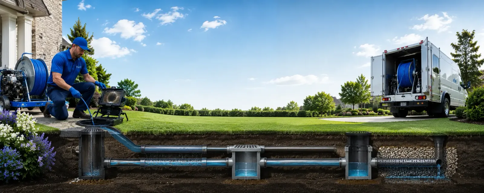 Outdoor drain cleaning information for Hainesport, NJ
